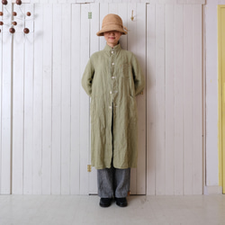 linen atelier coat　fresh green 第3張的照片