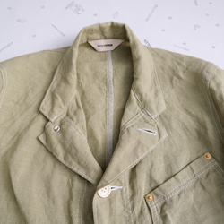 linen atelier coat　fresh green 第8張的照片