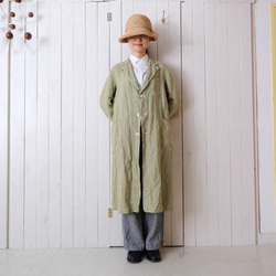 linen atelier coat　fresh green 第1張的照片