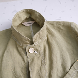 linen atelier coat　fresh green 第9張的照片