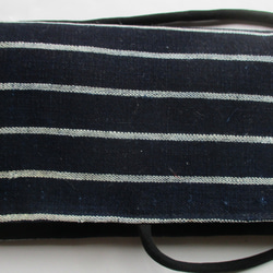 ７１１９　唐桟縞の着物で作った和風財布・ポーチ　＃送料無料 3枚目の画像
