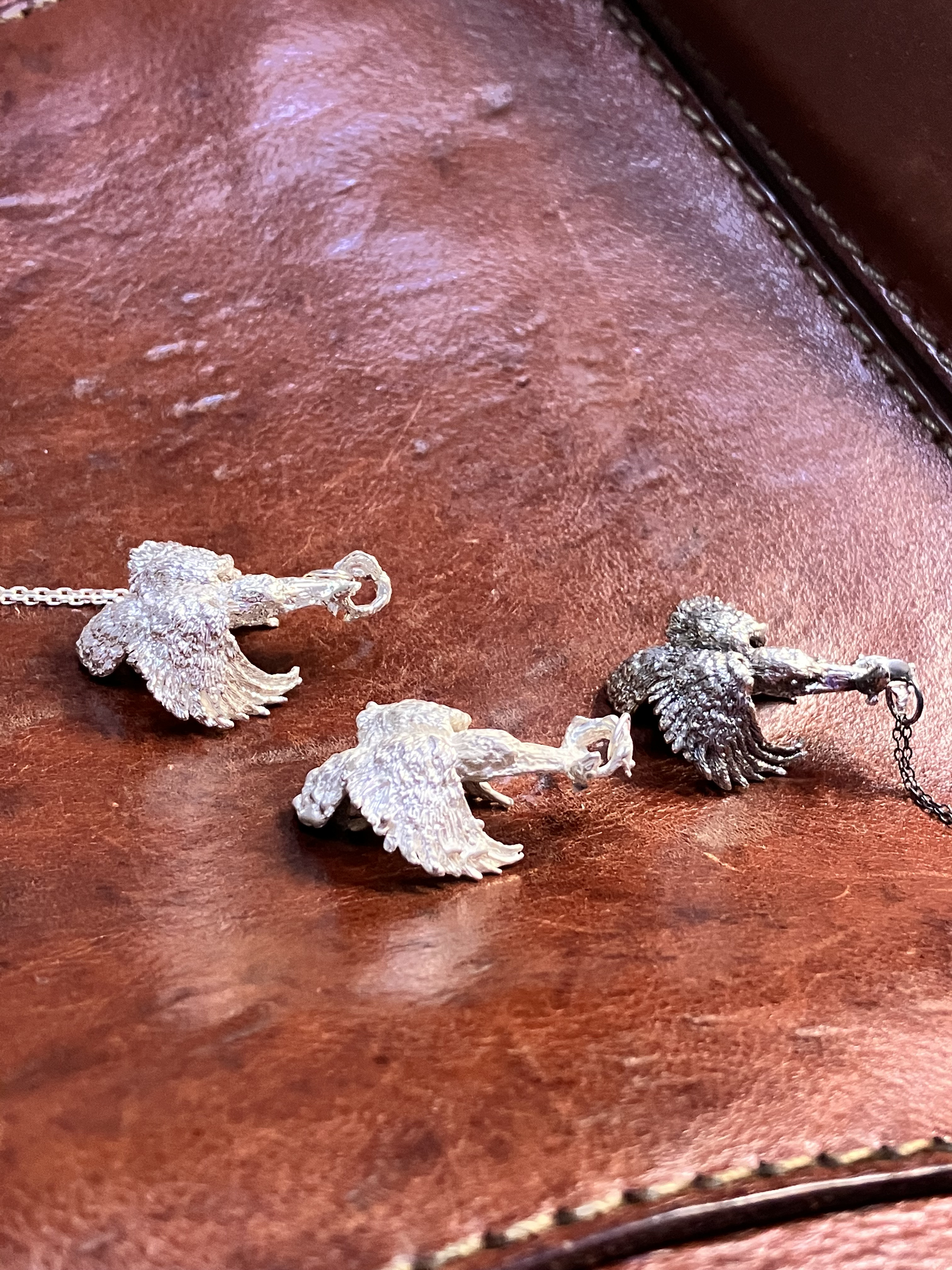 かわせみネックレス（魚輪バージョン）