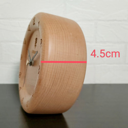 EINBAND オリジナル置き時計 『ブナの木』 120mm×120mm 5枚目の画像