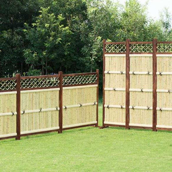 天然竹を使用した目隠し竹垣フェンス 3枚組 横型または縦型をお選びください。 1枚目の画像