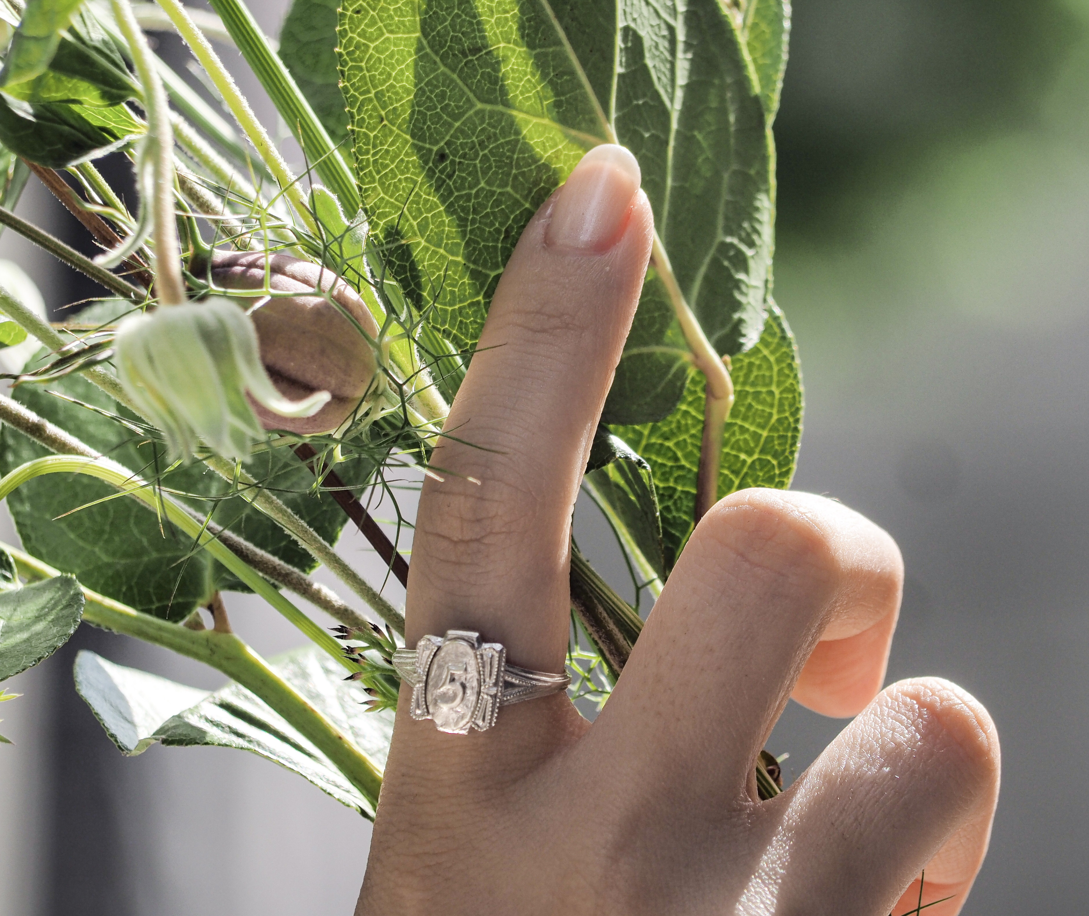 オーダーできるナンバー・イニシャルリング・星/月《送料無料》