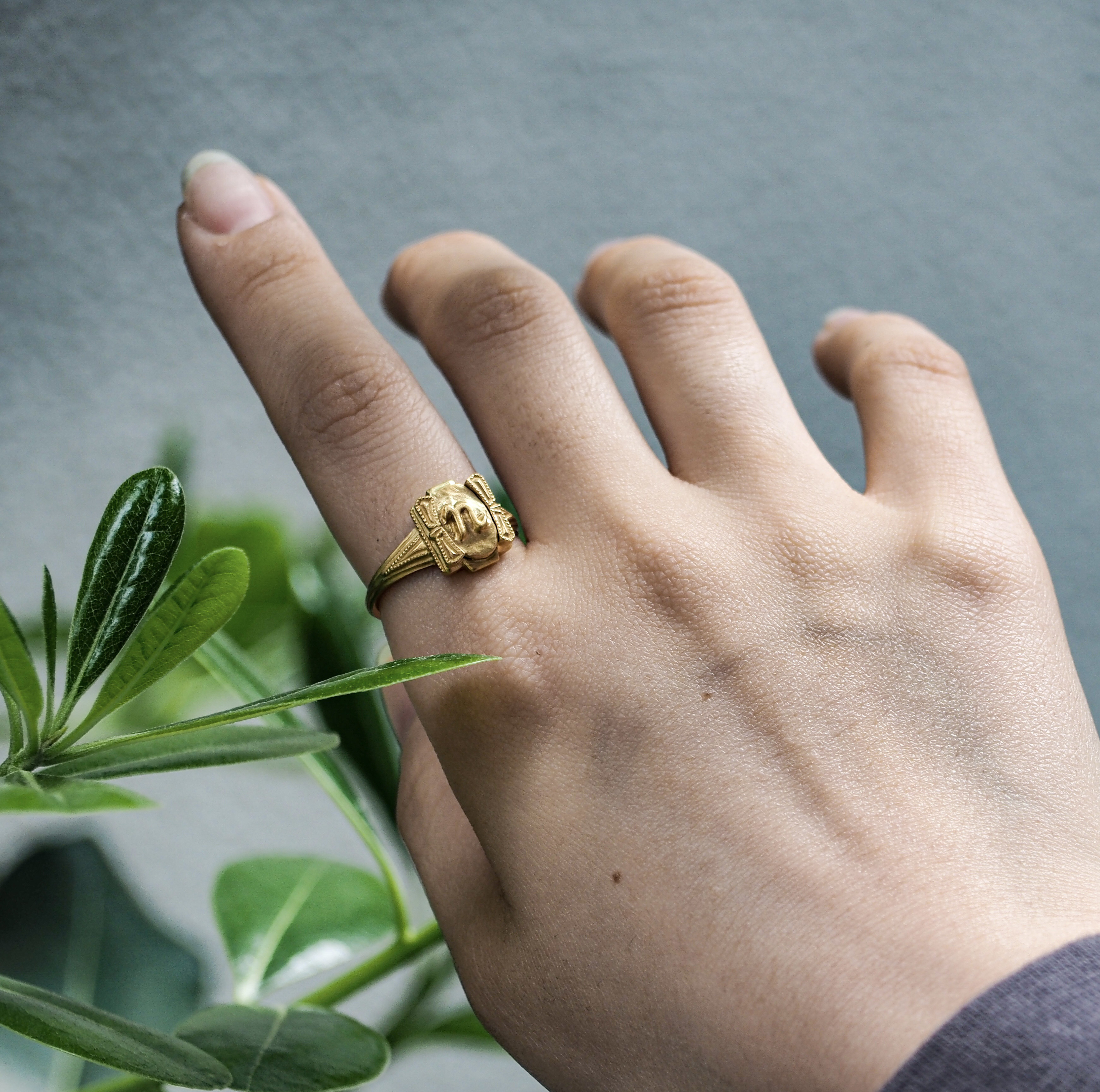 オーダーできるナンバー・イニシャルリング・星/月《送料無料》