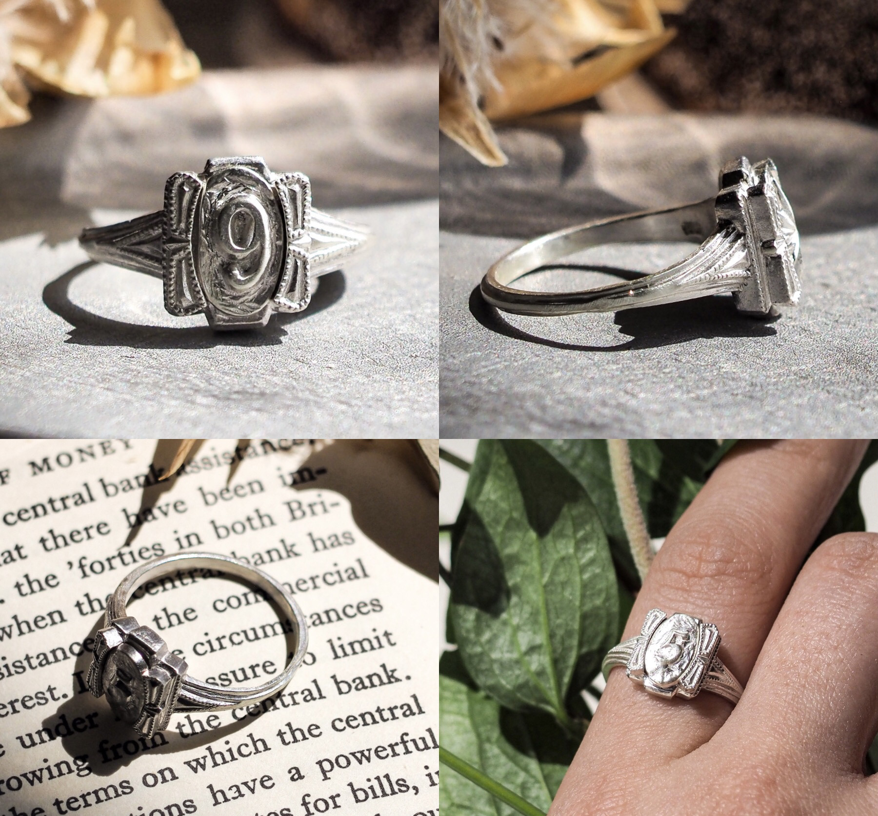 オーダーできるナンバー・イニシャルリング・星/月《送料無料》