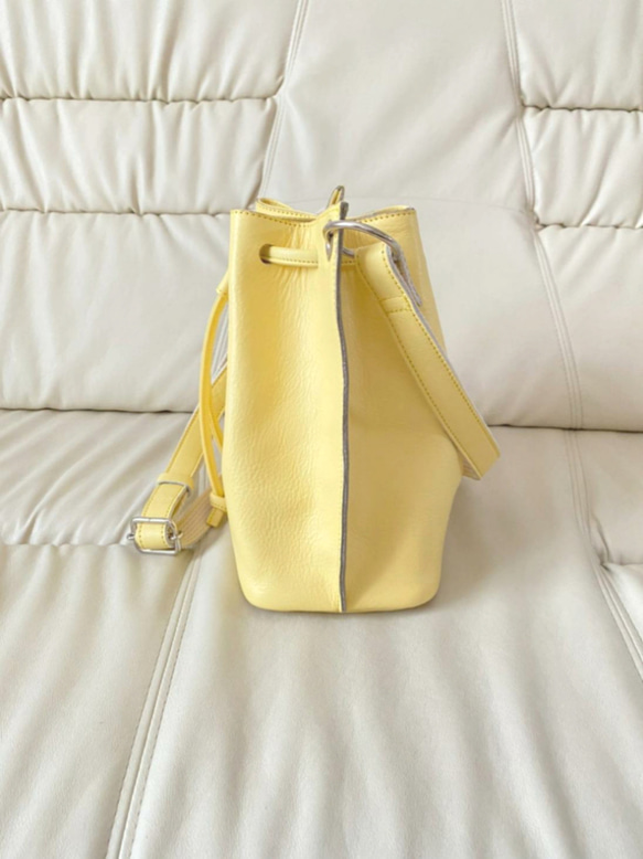 新作　日本製Zess fino 人気のショルダーバッグをそのまま巾着バージョンで新登場❗長財布も入る選べる11色 6枚目の画像