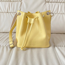 新作　日本製Zess fino 人気のショルダーバッグをそのまま巾着バージョンで新登場❗長財布も入る選べる11色 4枚目の画像