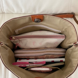 新作　日本製Zess fino 人気のショルダーバッグをそのまま巾着バージョンで新登場❗長財布も入る選べる11色 10枚目の画像