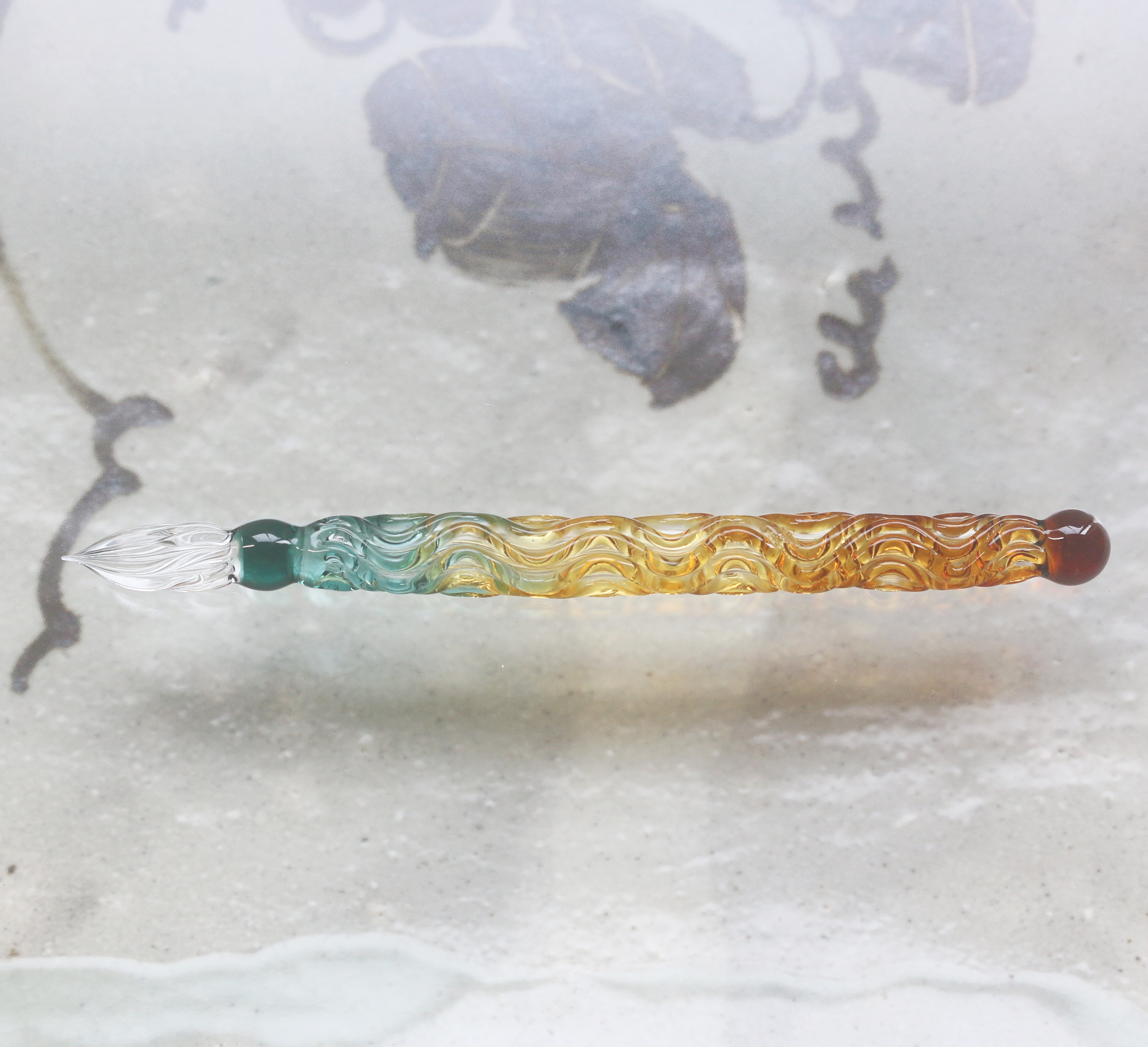 ガラスペン「暮れゆく秋」  ガラス製スポイト付属（約1ｍｌ）