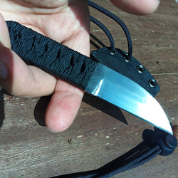ネックナイフ「熊爪」　黒 8枚目の画像