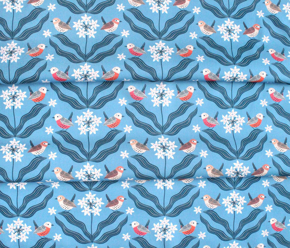 カットクロス Cloud9 Fabrics Tiny & Wild 227158 Wrens in The Ramson 6枚目の画像