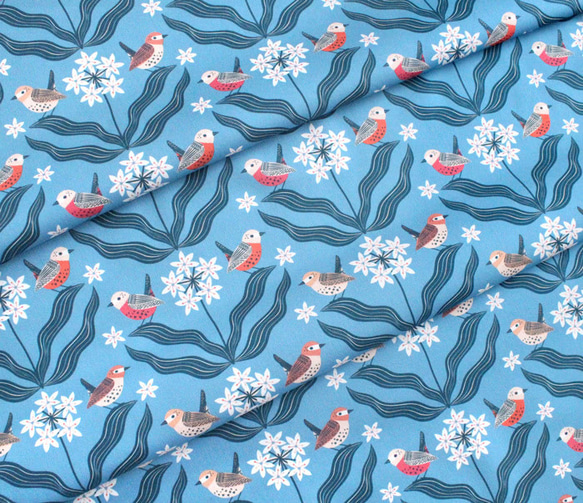 カットクロス Cloud9 Fabrics Tiny & Wild 227158 Wrens in The Ramson 5枚目の画像