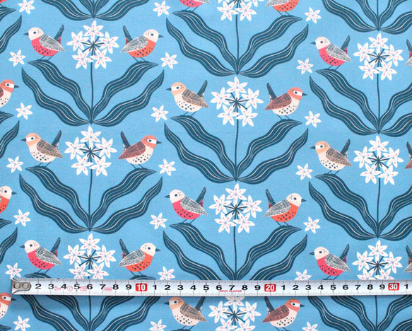 カットクロス Cloud9 Fabrics Tiny & Wild 227158 Wrens in The Ramson 3枚目の画像