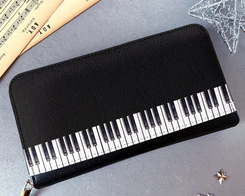 ピアノの長財布 音楽 メンズ 財布 父の日 母の日 敬老の日 誕生日 新 