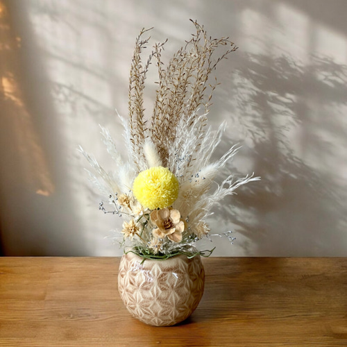和風〉お月見アレンジメント / ドライフラワー ススキ 秋のインテリア