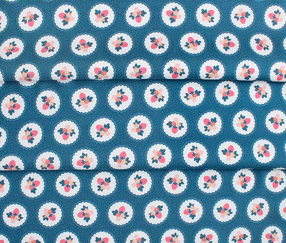 カットクロス Cloud9 Fabrics Tiny & Wild 227160 Wild Strawbs 6枚目の画像