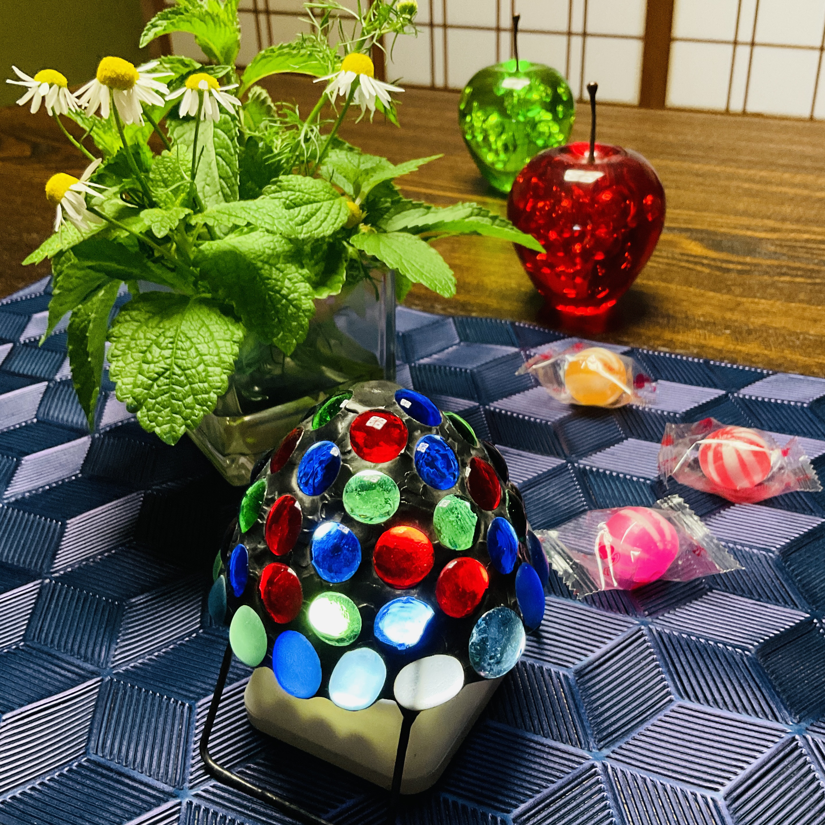 コードレス卓上LEDランプ 〜暮らし彩るステンドグラス102〜