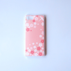 ソフトスマホケース【桜とツバメ】ストラップオプション有り #iPhone15対応 3枚目の画像