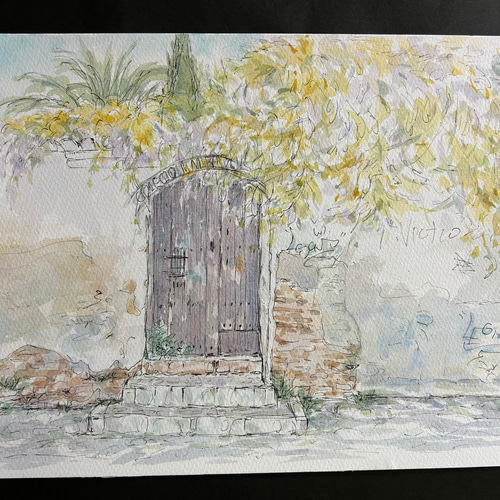 水彩画絵画原画『春の訪れ②』