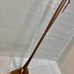 天然木 ウオールナット靴べら／イチイスタンドセット 一点物 手造り 靴