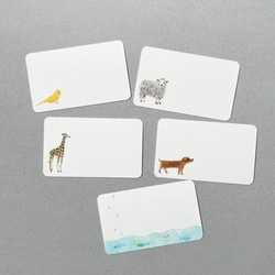 いろいろ動物メッセージカード 20枚 4枚目の画像