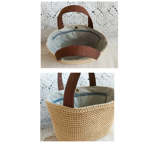 春夏カゴ風トートバッグ*s トートバッグ mh 通販 15928095
