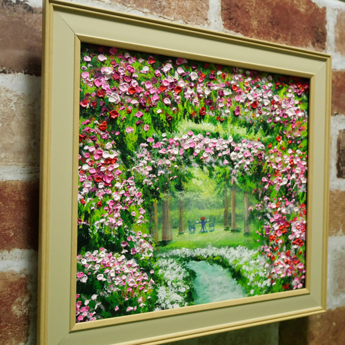 油絵 油彩 油彩画 絵 絵画【薔薇のお茶会】 【公式通販】