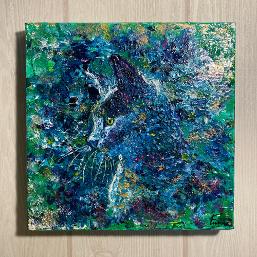 はこぽす対応商品】 ゴリラ P6 原画 値下げ中 アート アクリル画