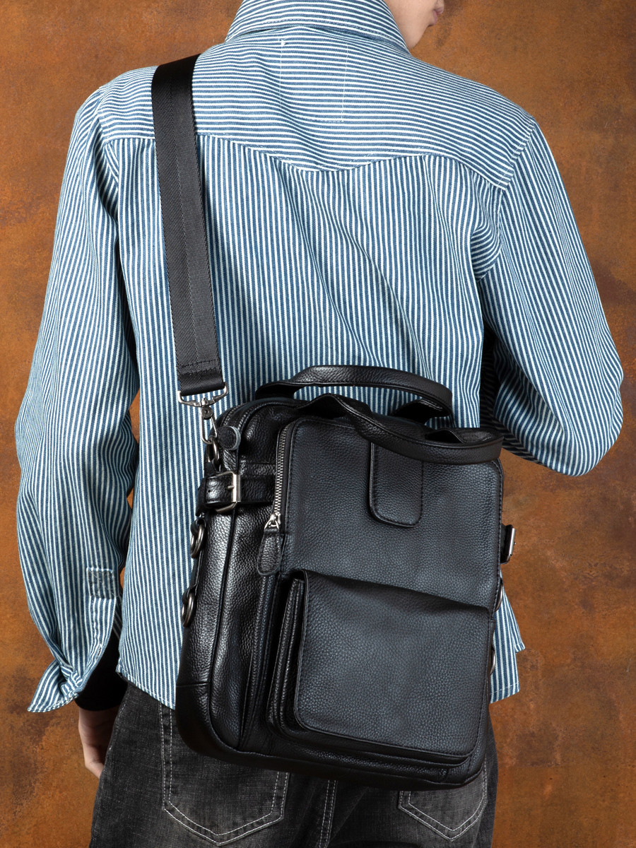 復古本革ビジネスバッグ 植物タンニン鞣し牛革男性のハンドバッグです