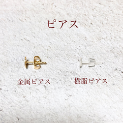 【2way】ビーズ刺繍♡カーネーションたっぷりカボション✖️ゆらゆら貝殻ビーズ 8枚目の画像