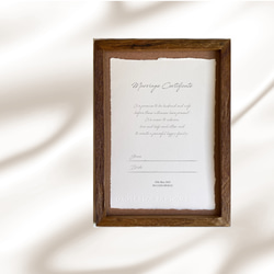 【選べるデザイン】コットンペーパーの結婚証明書 7枚目の画像