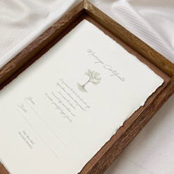 【選べるデザイン】コットンペーパーの結婚証明書 10枚目の画像