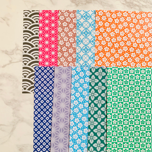 数量限定 和柄 デザインペーパー 全部違う 40枚入り 包装紙