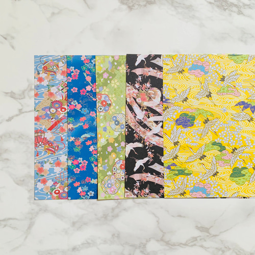 数量限定 和柄 デザインペーパー 全部違う 45枚入り 包装紙