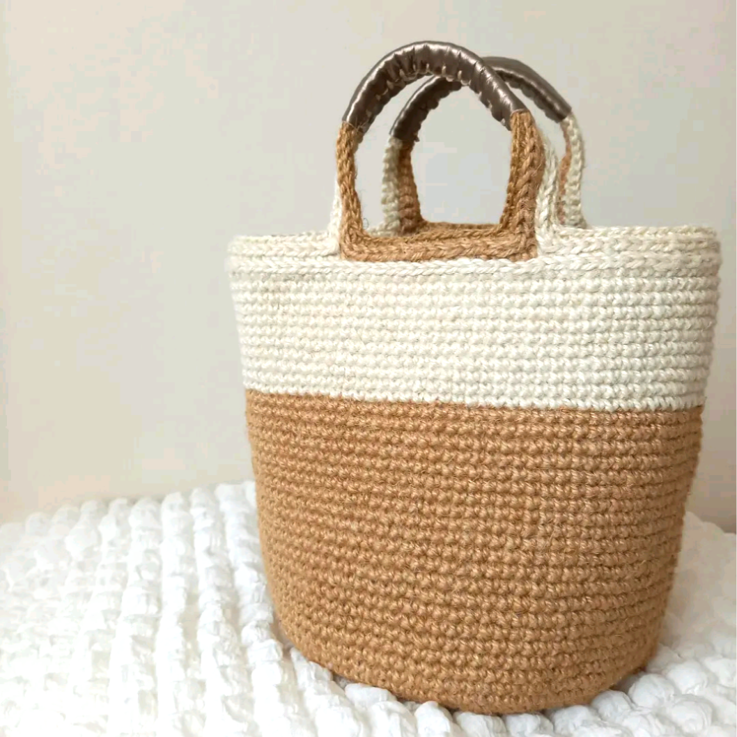 バイカラーマルシェバッグ(S)