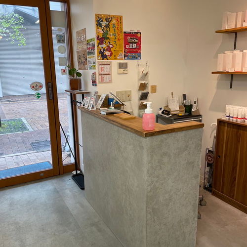 【直接受け取り】モルタルカウンター✩グレー✩カフェ✩レジ✩インテリア 直接受け取り】モルタルカウンター✩グレー✩カフェ✩レジ