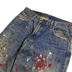 REMAKE PAINT CRUSH JEANS (ペイントクラッシュリメイクジーンズ) 3枚目の画像