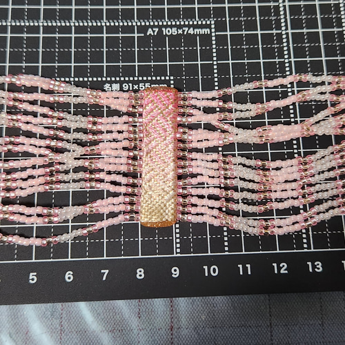 アフリカのマサイ族スタイルと着物の出会いブレスレット Maasai