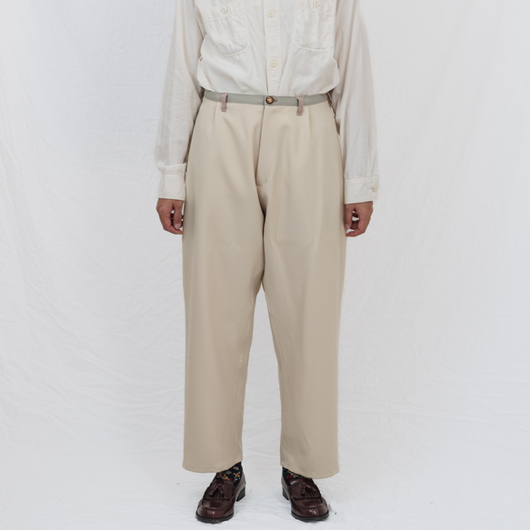 【エシカル 一点物】light grayish tone pants (4-30) 6枚目の画像