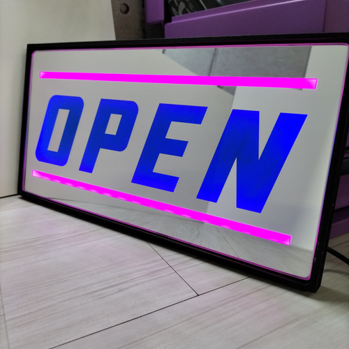 OPEN蛍光LED看板 その他インテリア雑貨 403和ークス 通販｜Creema