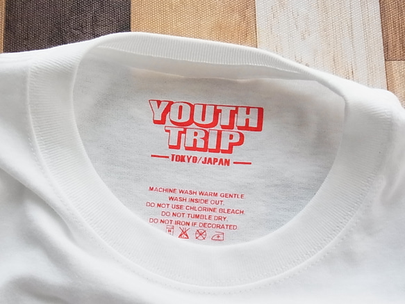 ブリティッシュカー Tシャツ　Ｍ or Lサイズ　☆ホワイト☆　車　YOUTH TRIP 6枚目の画像