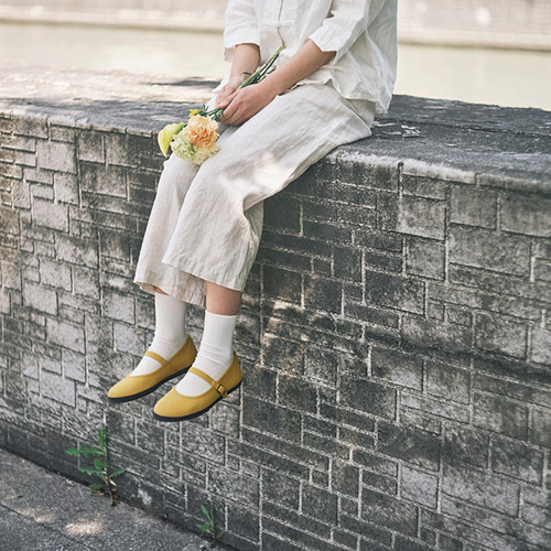 ストラップシューズ｜ポジティブカラー｜【カナリヤイエロー