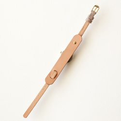 クルチュアン_05 | シンプルなハンドメイド腕時計　ベルト：リネン＋革 7枚目の画像