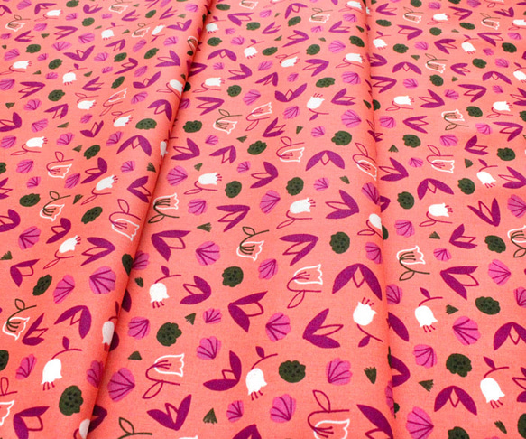 カットクロス Cloud9 Fabrics Spring Riviere 227148 Peach Popos 4枚目の画像