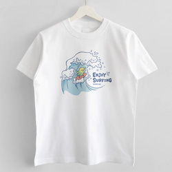 Tシャツ（ENJOY SURFING / チューブライディング） 2枚目の画像