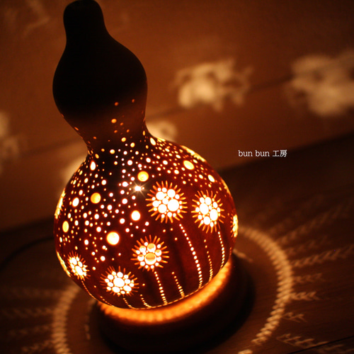 ひょうたんランプ ひょうたんランプ--spore. スタンドライト・テーブルランプ bunbun383