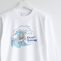 長袖Tシャツ（ENJOY SURFING / チューブライディング） 1枚目の画像