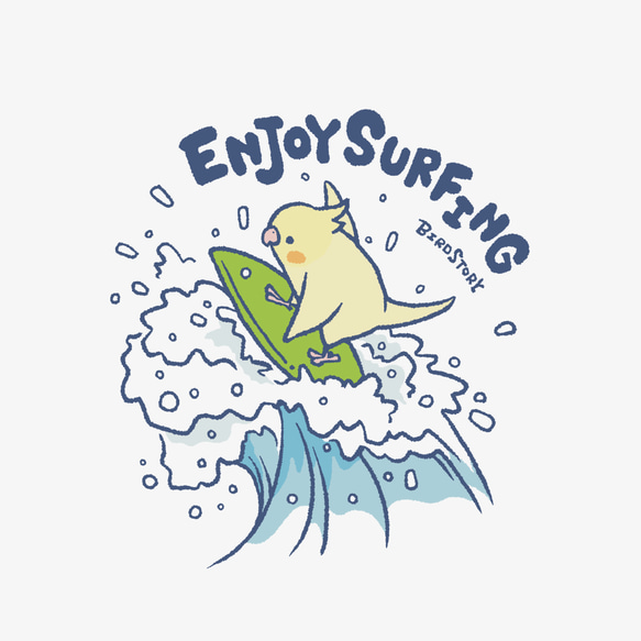 長袖Tシャツ（ENJOY SURFING / リッピング） 3枚目の画像